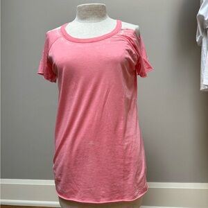 Chaser Pink Cold Shoulder Tee